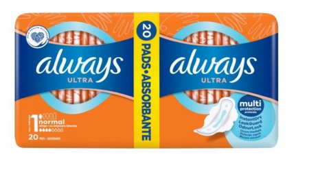 Always Ultra Duopack Normal Podpaski ze skrzydełkami 20 szt