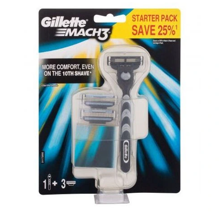 Gillette Mach 3 Maszynka do golenia + 2 szt. wkład do maszynki